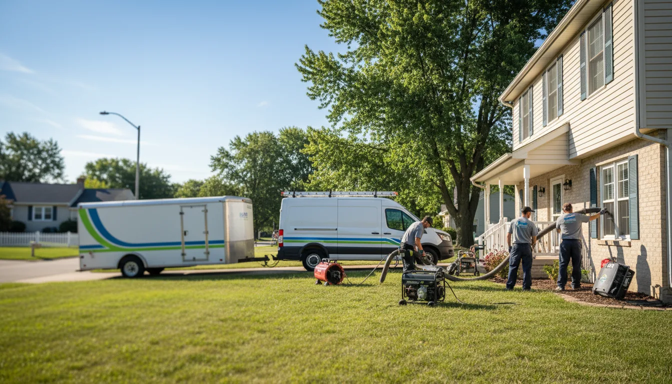 Flooded Basement Restoration And Cleanup With Repair in Sublette, IL near me